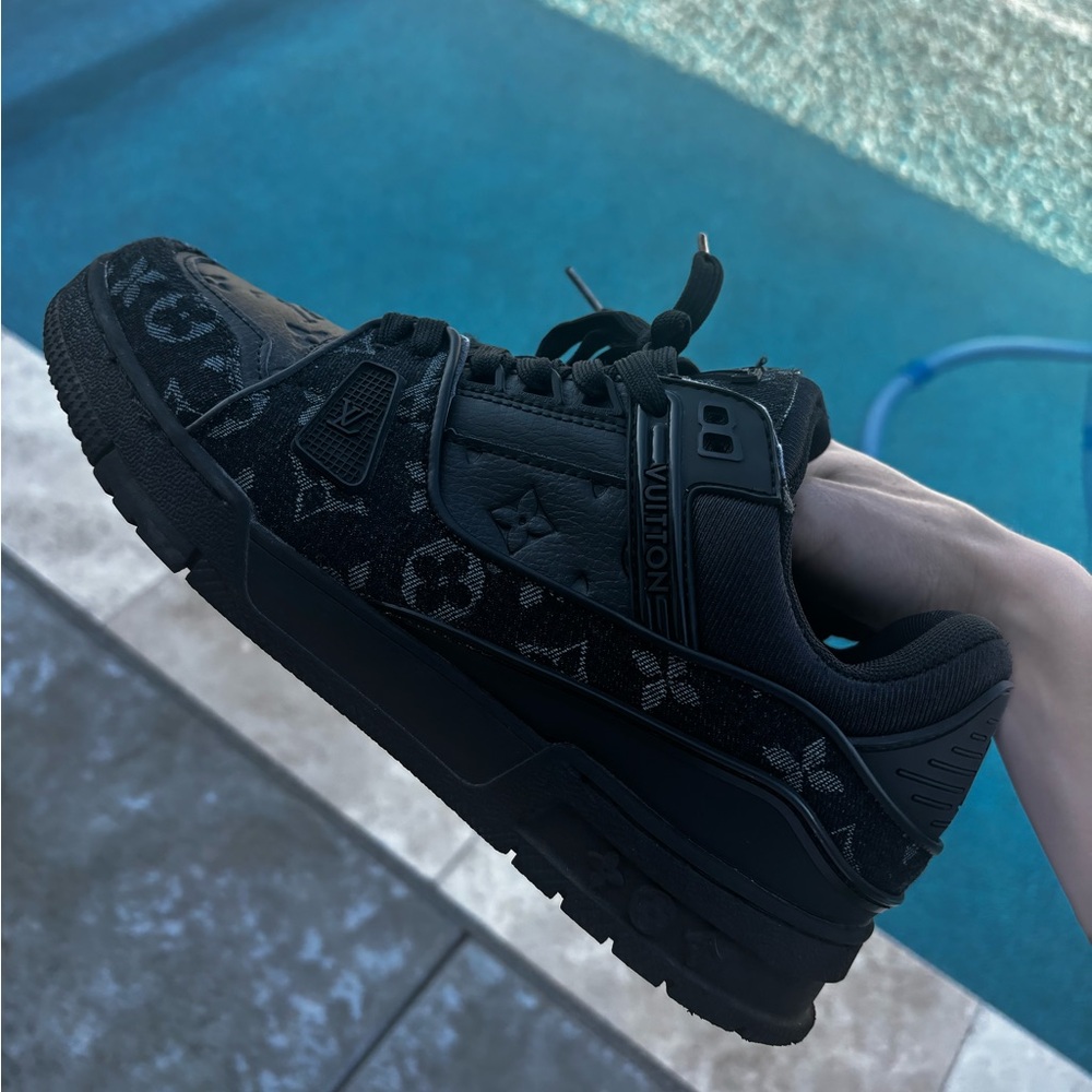 Louis Vuitton Black Monogram Sneakers